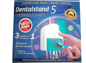 Dispensador de crema dental 5 cepillos